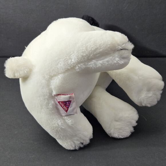 Vintage Dakin RCA Dog Plush Nipper White Black Puppy Stuffed Animal Toy 11" 1992 - Picture 9 of 11